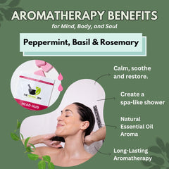 The Herbal Zen peppermint-rosemary aromatherapy steam closeup highlights a refreshing scent