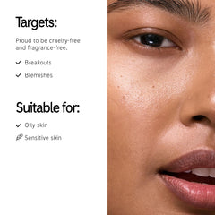 The INKEY List C-50 Serum texture gel displayed, ideal for overnight oil control.