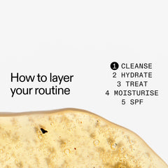 The INKEY List Fulvic Acid Brightening Cleanser being applied shows a refreshing cleanse.