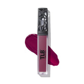 The Lip Bar Muse Deep Berry swatch showing bold color with long wear.