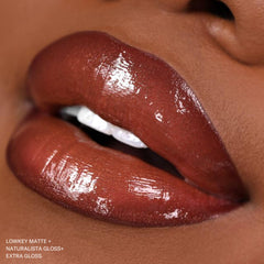 Application demo image shows effortless glide before matte finish, ideal for busy mornings.