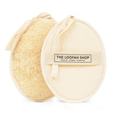 The Loofah Shop bath loofah sponge in XL 7x5 size for deep cleansing and exfoliation.