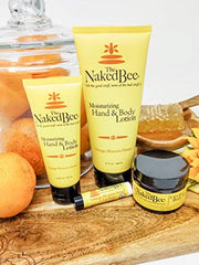 The Naked Bee lotion texture close-up showcases creamy, soothing consistency for skin.
