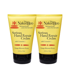 The Naked Bee orange blossom hand cream tube-front shows deep hydration.