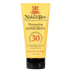 The Naked Bee Vitamin C sunscreen tube front, SPF 30 for daily sun protection.