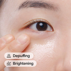 The Ordinary Caffeine Solution texture shown as a light, water-based serum.