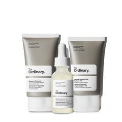 The Ordinary Daily Set Hyaluronic Acid 2% + B5 serum dropper shows deep hydration.