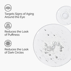 Smooth under-eye application showing potential puffiness reduction.