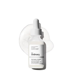 The Ordinary Multi-Peptide + HA serum bottle for daily anti-aging care.