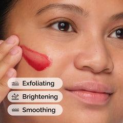 The Ordinary Peeling Solution texture swirl highlights the AHA/BHA blend.