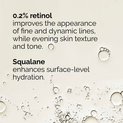 The Ordinary Retinol 0.2% in Squalane dropper releasing serum for gentle application