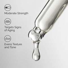 The Ordinary Retinol 0.5% in Squalane texture close-up shows a lightweight, non-greasy finish