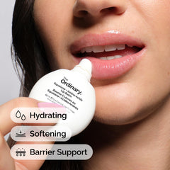 Creamy balm texture nourishing dry cuticles and surrounding skin.