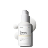 The Ordinary UV Filters SPF 45 Serum bottle delivering hydration and invisible protection.