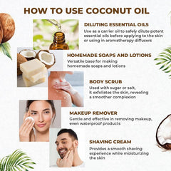 The Organic Forest coconut oil hair-application helps reduce frizz and shine