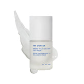 The Outset firming vegan collagen serum bottle demonstrates hydration for all skin types.
