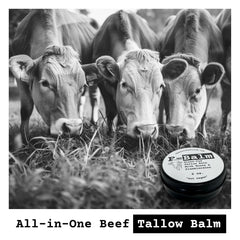 The Tallowed Truth F-Balm on hand demonstrates instant hydration for everyday care