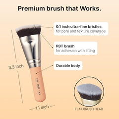 The Tool Lab All Day Fitting Duo sponge demonstrates efficient foundation absorption with minimal waste.
