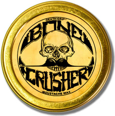 The Vintage Grooming Co Bone Crusher wax tin front view for extra strong hold