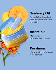 Swiping Then I Met You Living Cleansing Balm across the skin to show its melting action.