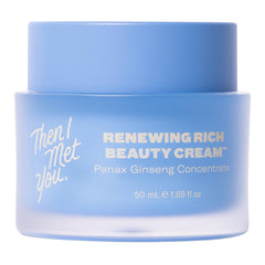 Then I Met You Renewing Rich Beauty Cream packaging highlights premium Korean skincare for daily moisture