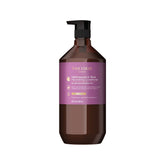 Theorie Helichrysum & Plum conditioner bottle delivers moisture for dry hair.