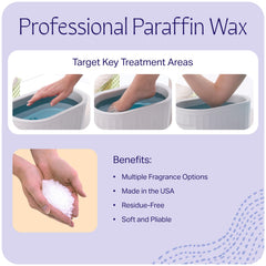 Therabath Lavender Harmony wax close-up shows soft, pliable texture.