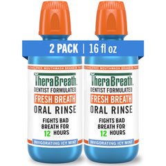 TheraBreath icy mint front packaging showing two bottles and brand clarity