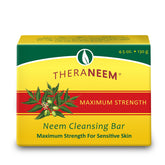 TheraNeem Neem Therape Cleansing Bar packshot highlighting fragrance-free sensitive-skin cleansing benefits.