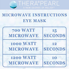 TheraPearl Eye Mask with heat use shows penetrating warmth for headaches and sinus comfort
