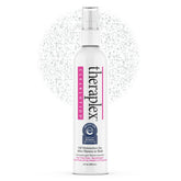 Theraplex Clear Lotion Spray bottle on sink for post-shower moisture.