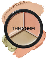 THESAEM Cover Perfection palette close-up highlighting 01 Correct Beige for redness and dark circles