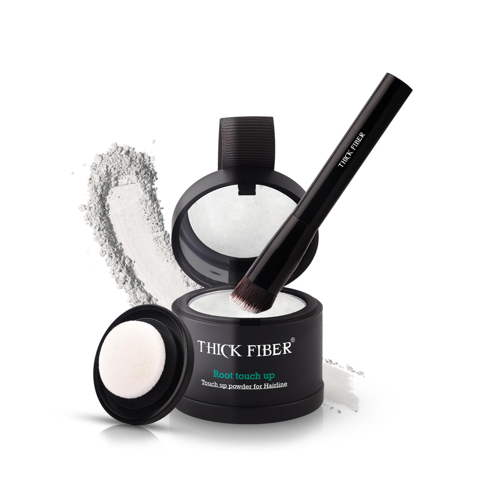 Thick Fiber root touch-up powder compact for quick concealing on the go.