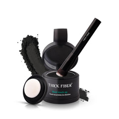 Thick Fiber root touch up powder packaging for instant thinning hair concealment