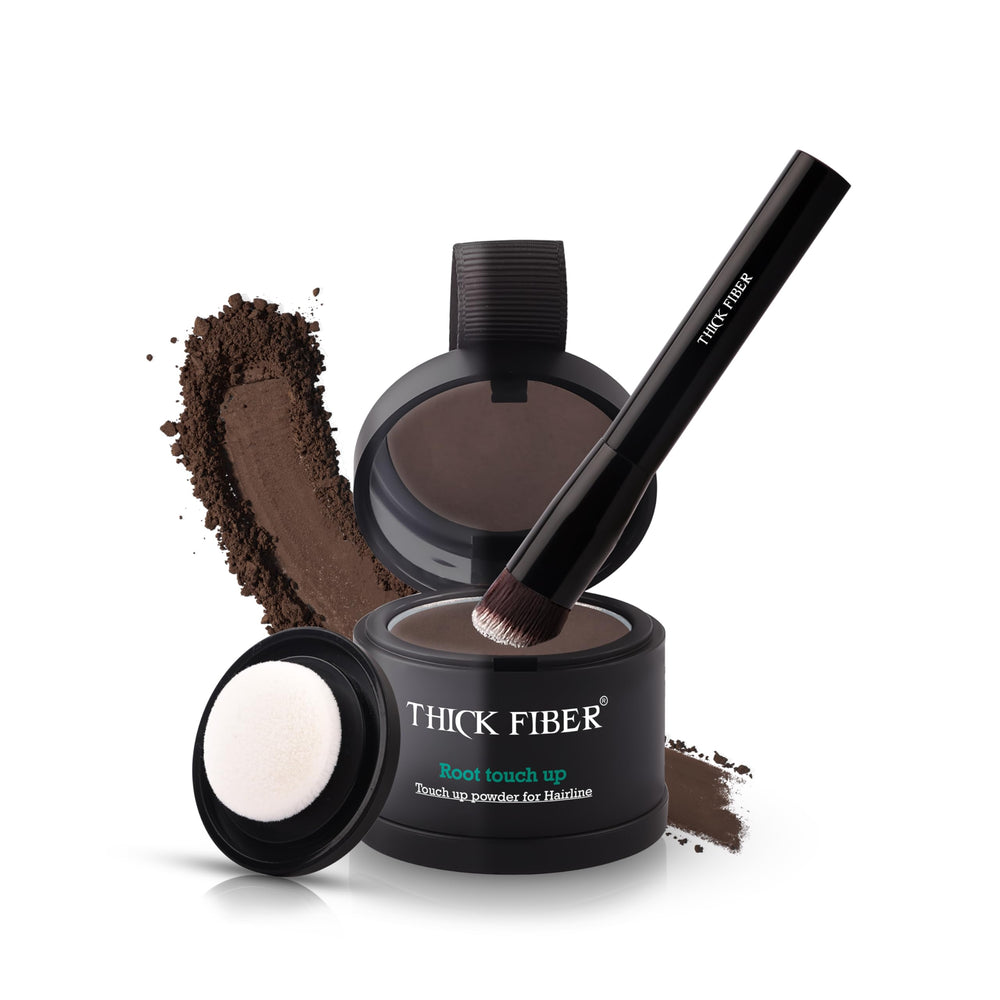 Thick Fiber Root Touch Up Powder Set for quick on-the-go concealment.
