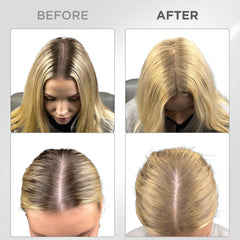 Thick Fiber powder swatch showing shade and texture for seamless gray roots