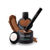 Thick Fiber Root Touch Up Set compact case for quick, natural-looking hairline concealment.