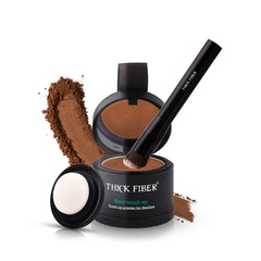 Thick Fiber Root Touch Up Set compact case for quick, natural-looking hairline concealment.