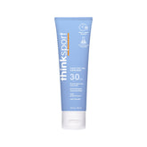 Thinksport SPF30 clear zinc oxide bottle provides easy mineral sun protection on the go