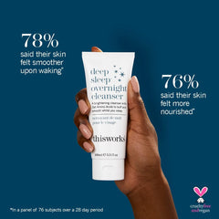 THISWORKS Deep Sleep Overnight Cleanser pump – easy night-time application.
