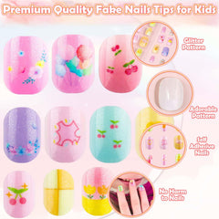 Thrilez kids press-on nails use durable acrylic for safe pretend play