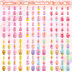 Thrilez kids press-on nails glitter designs enable easy at-home styling