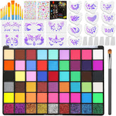 Thrilez professional face-paint-kit 54 colors overview; vibrant pigments for creative play.