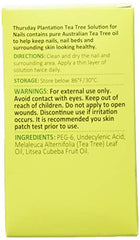 Thursday Plantation Tea Tree solution application close-up on nails and skin.