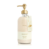 Thymes Goldleaf hand wash bottle adds a refined touch to your sink and skin.