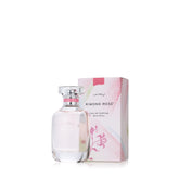 Thymes Kimono Rose perfume bottle highlights a floral scent for daily wear.