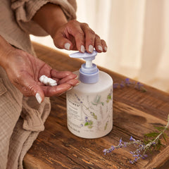 Thymes Large Replenishing Body Lotion with squalane and sodium hyaluronate for softness