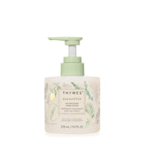 Thymes Nourishing Hand Wash bottle in glass for daily spa-like hand care.