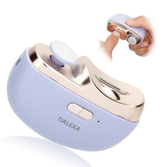 Tialexa electric nail clippers front view with LED light for precise trimming