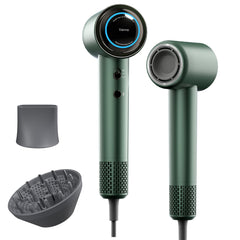 Tideway Hair Dryer with diffuser in action for smoother curls and frizz control
